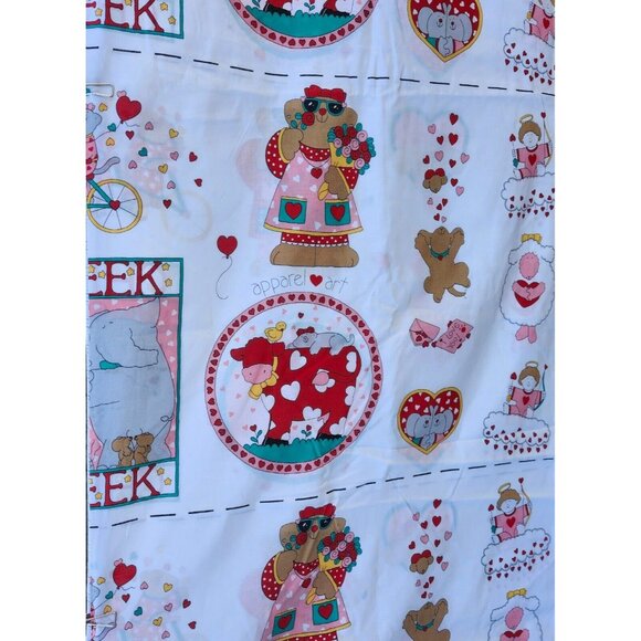 Sue Dreamer 1993 Fabric Country 9 Sew Panels Valentine - Picture 5 of 7